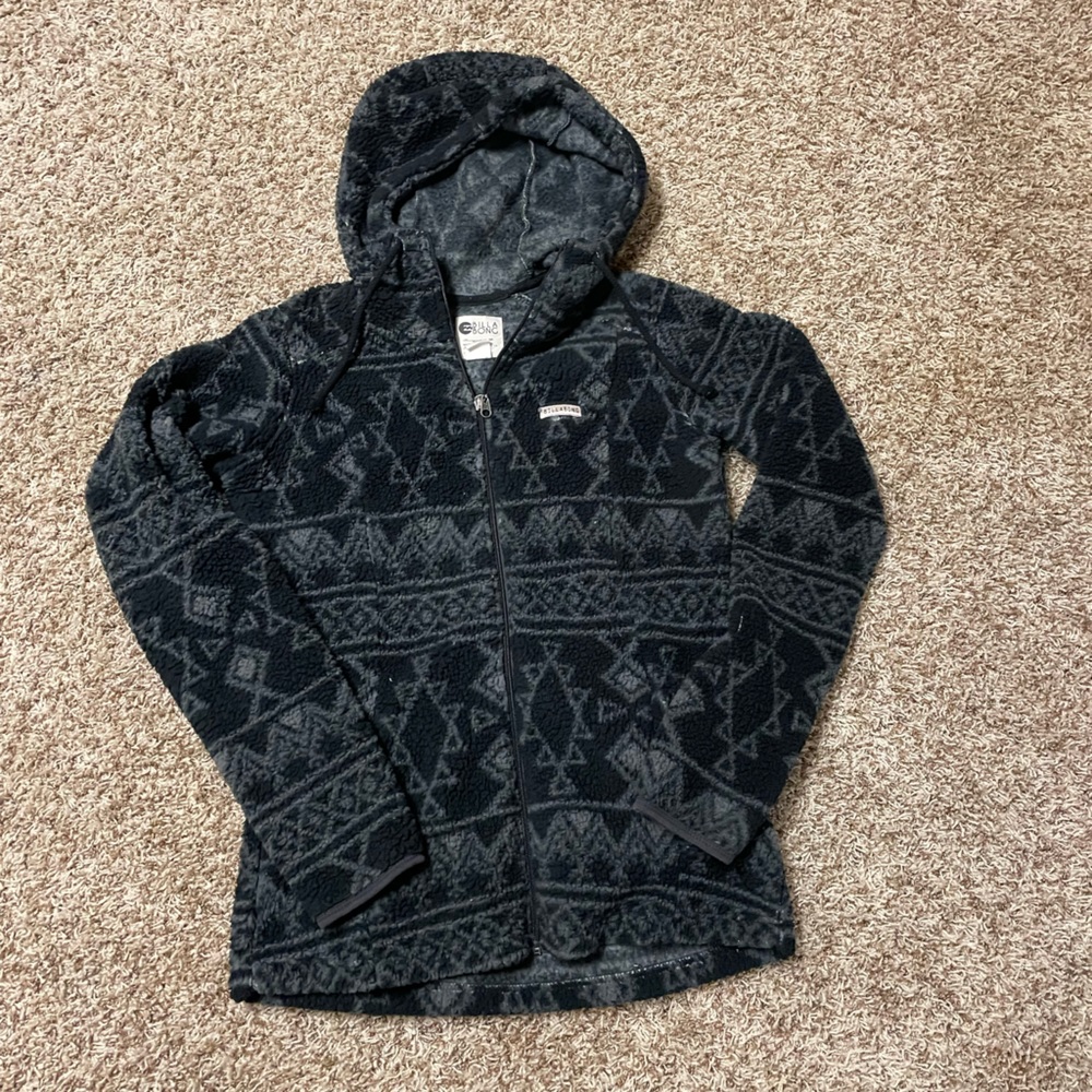 Womens Billabong zip up fleece sweatshirt